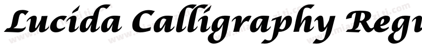 Lucida Calligraphy Regular字体转换